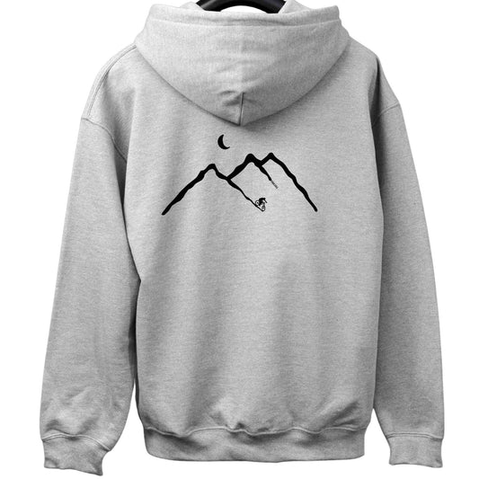 Biking Mountain Path Back-Print Hoodie