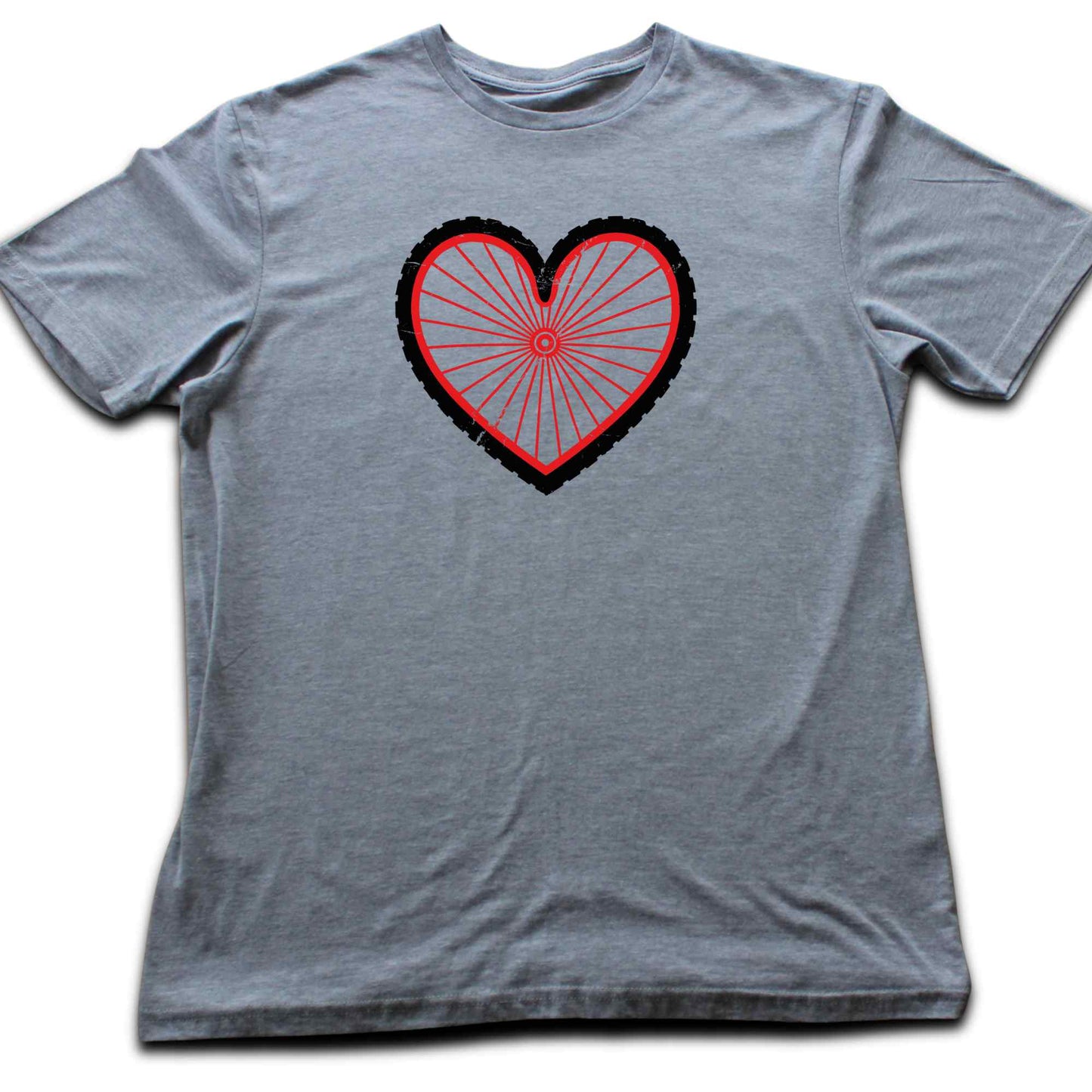 Bike Wheel Heart T-shirt