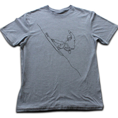 Snowboard Turn Line Art T-shirt