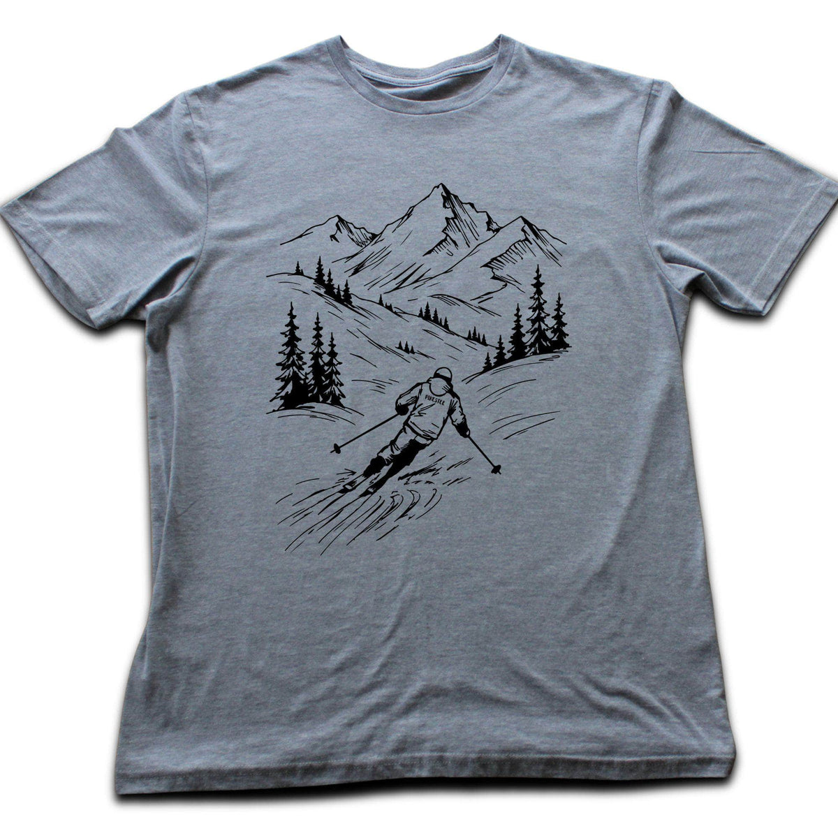 Handdrawn Skier T-shirt