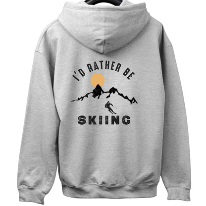 I'd Rather Be Skiing Back-Print Hoodie