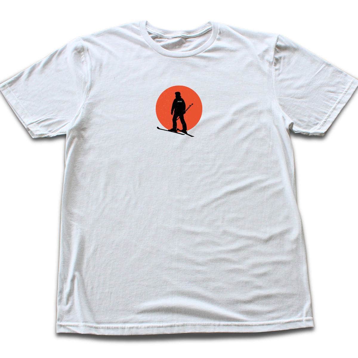 Skier Sunset T-shirt - White