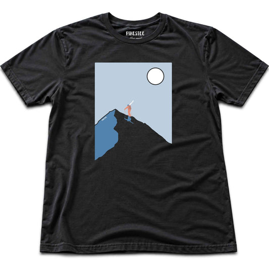Ski On Top T-shirt - Black