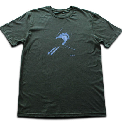Ink Skier T-shirt - Military Green