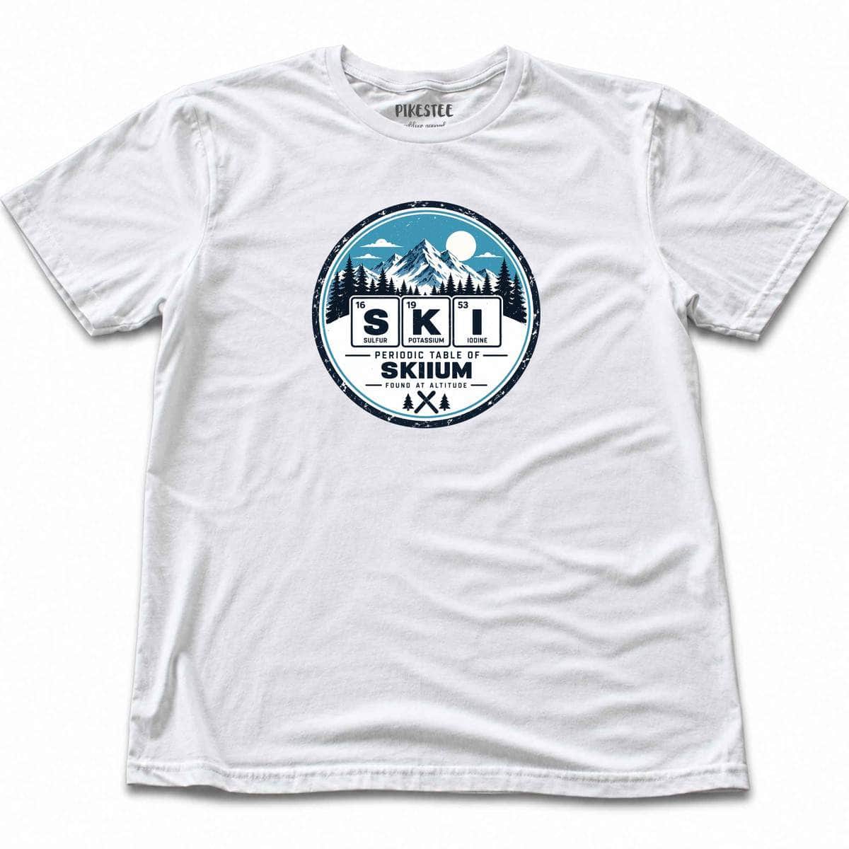 Ski Element Badge T-shirt - White