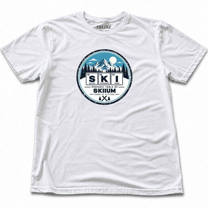 Ski Element Badge T-shirt - White