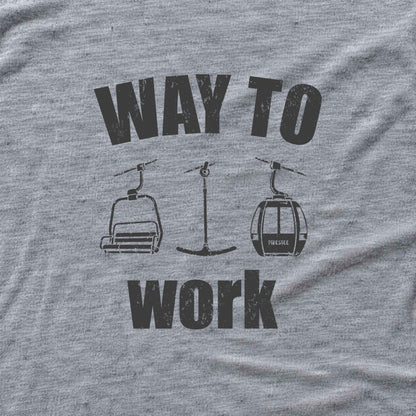 Way To Work Chair T-shirt - Sport Grey - hero