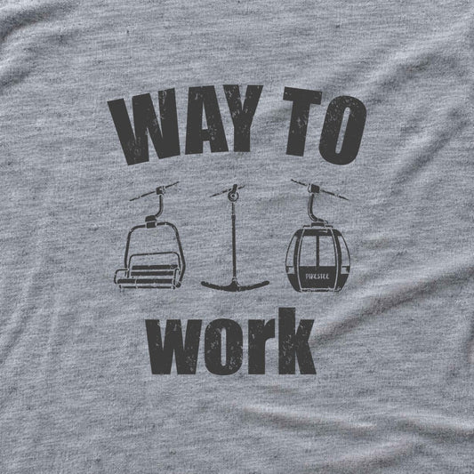 Way To Work Chair T-shirt - Sport Grey - hero