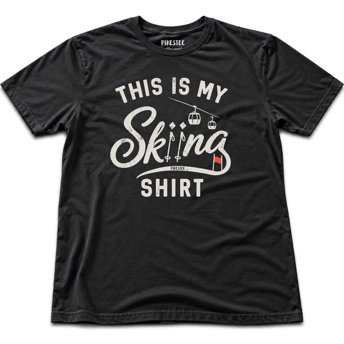This Is My Skiing Shirt T-shirt - Black