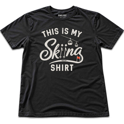 This Is My Skiing Shirt T-shirt - Black