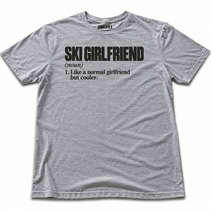 Ski Girlfriend T-shirt - Sport Grey