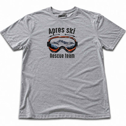 Apres Ski Rescue Team T-shirt - Sport Grey