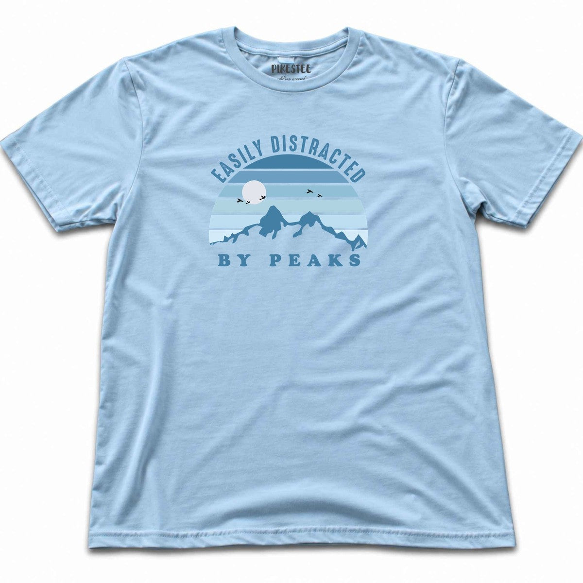 Easily Distracted By Peaks T-shirt - Light Blue