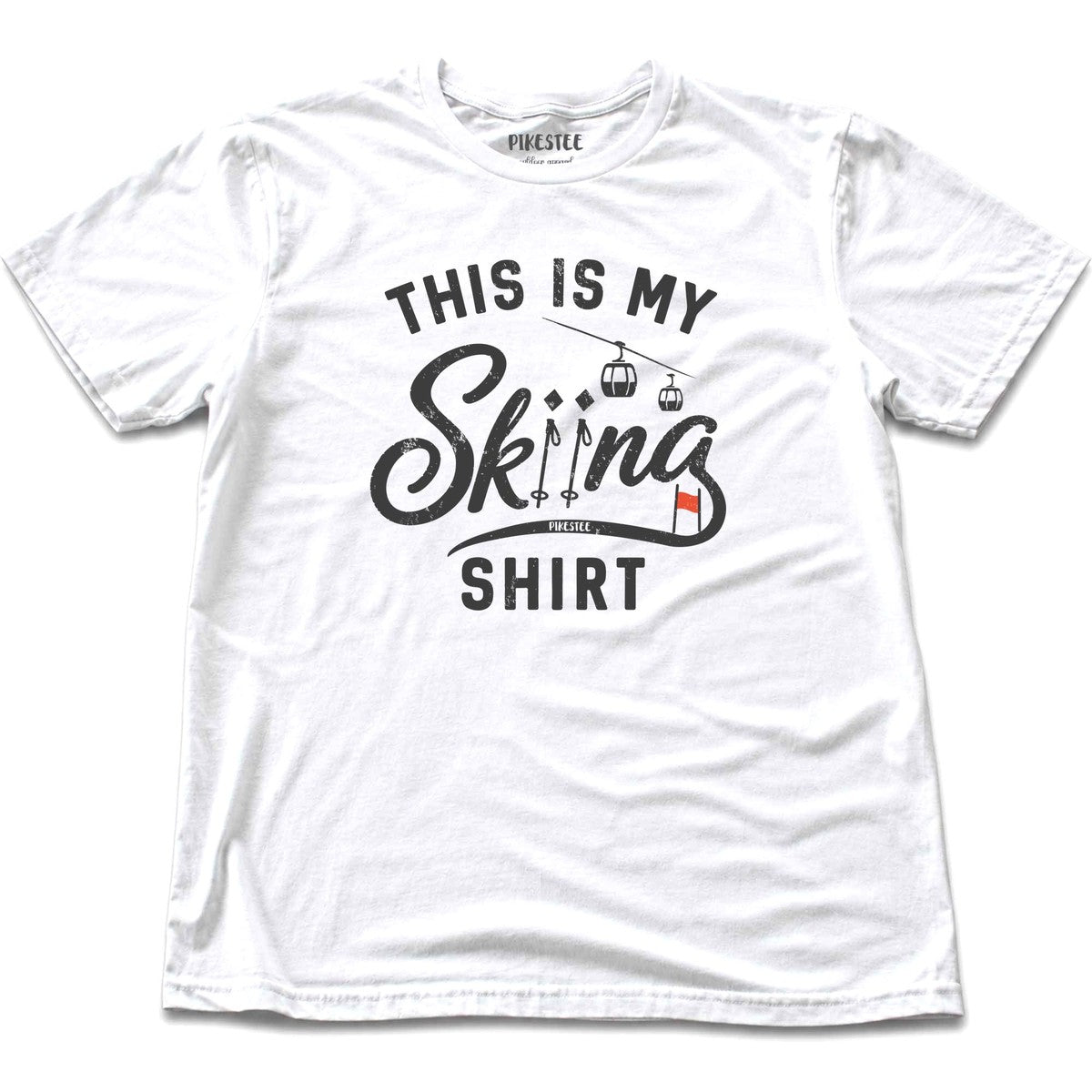 This Is My Skiing Shirt T-shirt - White