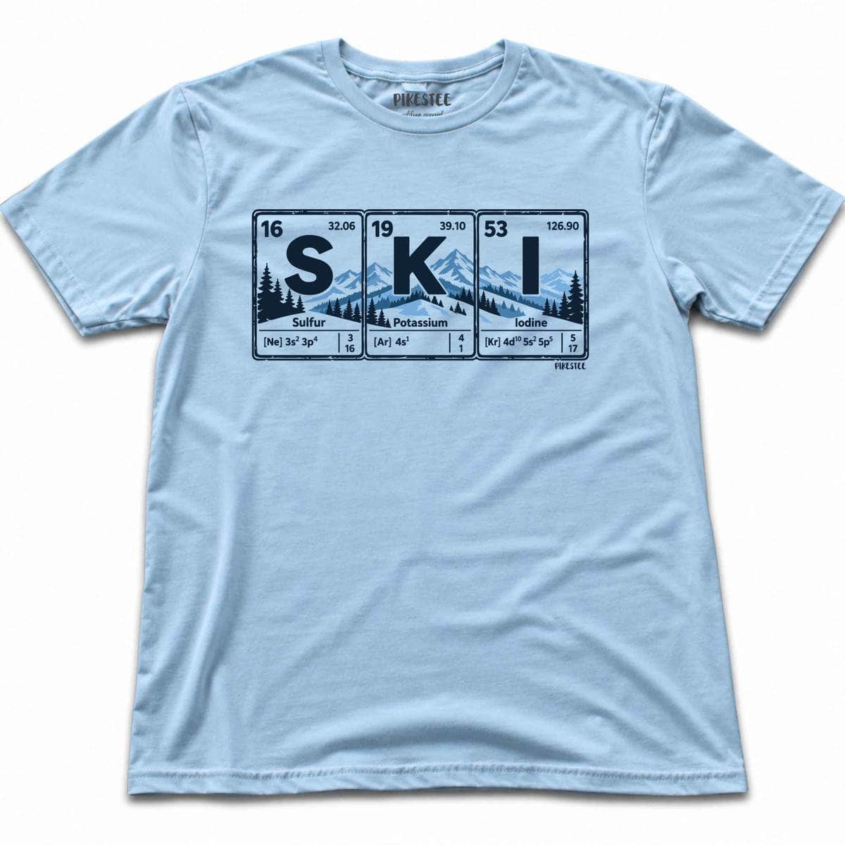 Skielement Landscape T-shirt - Light Blue