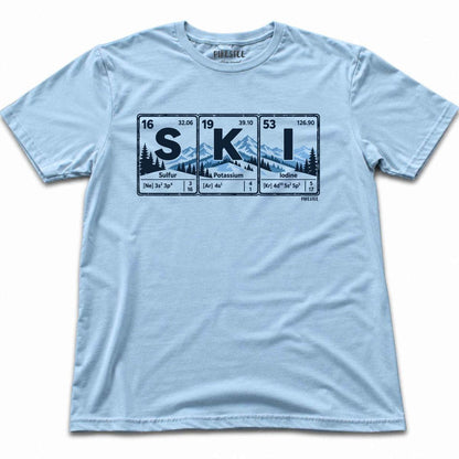 Skielement Landscape T-shirt - Light Blue