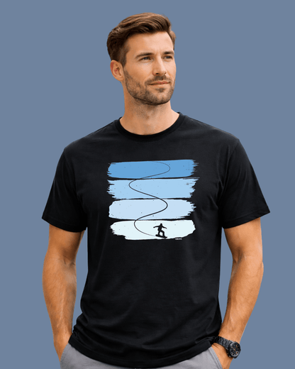 Gradient Snowboard Slalom T-shirt