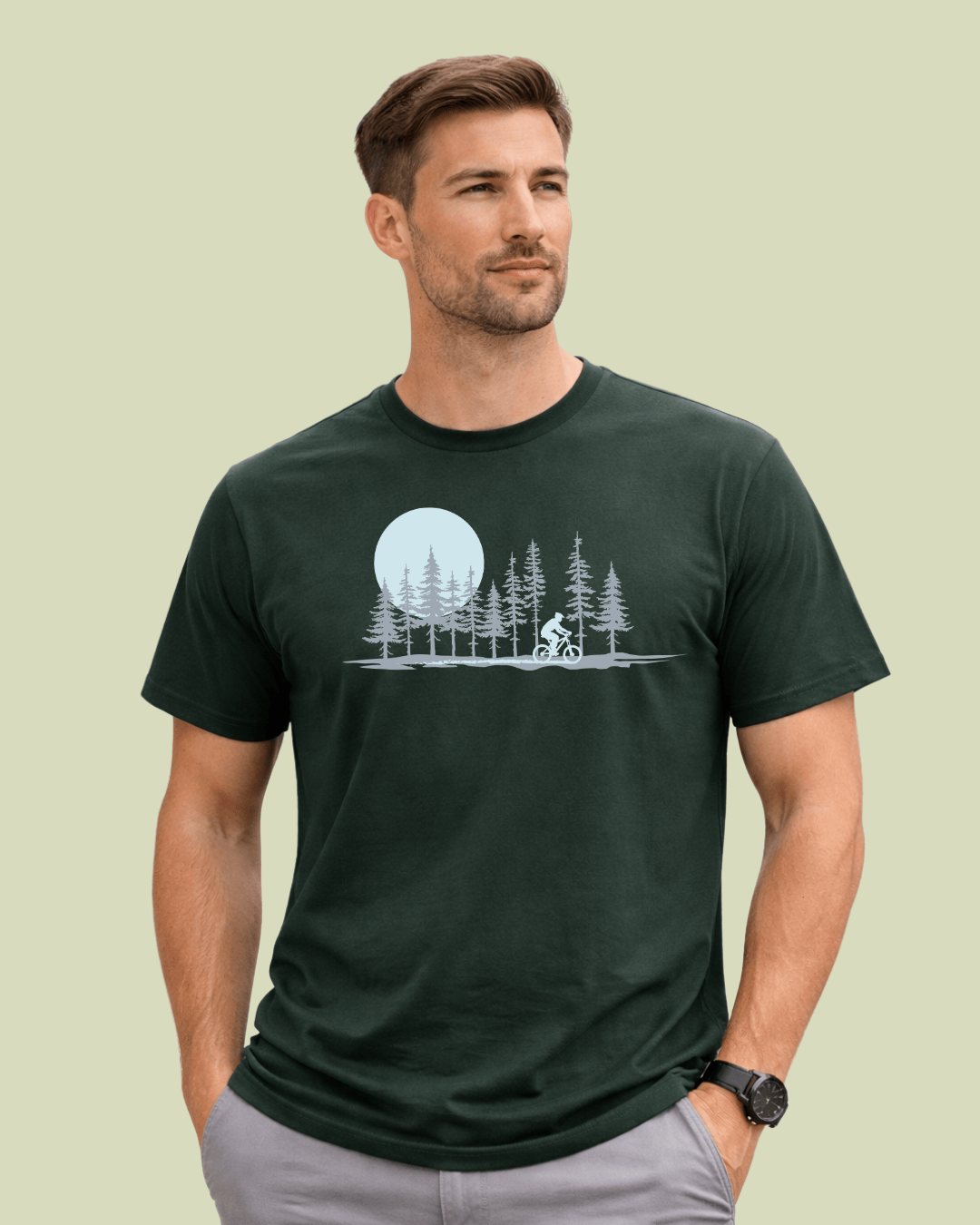 Biking In The Forest T-shirt