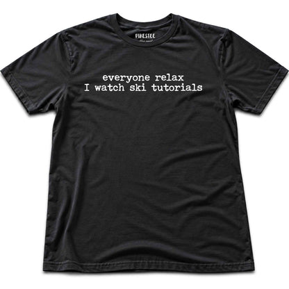 Everyone Relax Ski T-shirt - Black