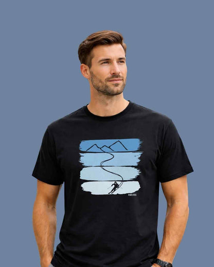 Gradient Ski Path T-shirt
