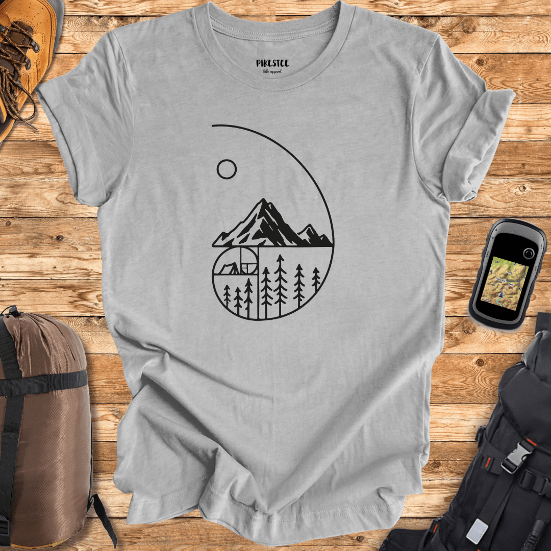 "Mountain Golden Rule" graphic T-shirt