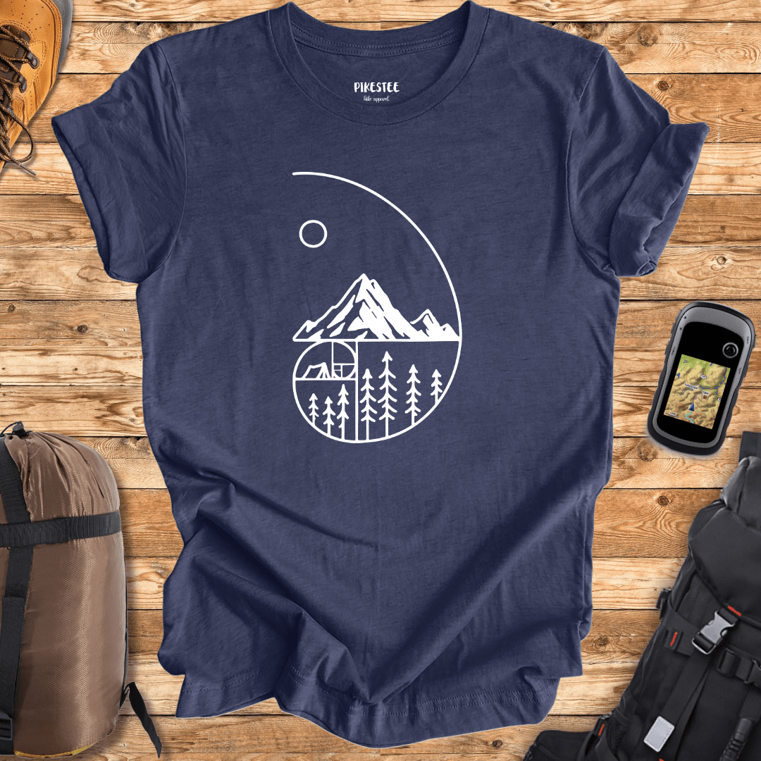 "Mountain Golden Rule" graphic T-shirt