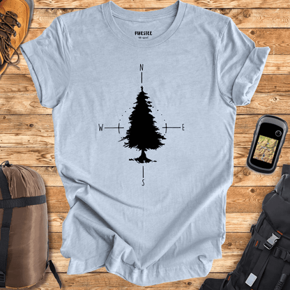 "Tree Compass" graphic T-shirt