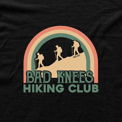 Bad Knees Hiking Club T-shirt - Black - hero