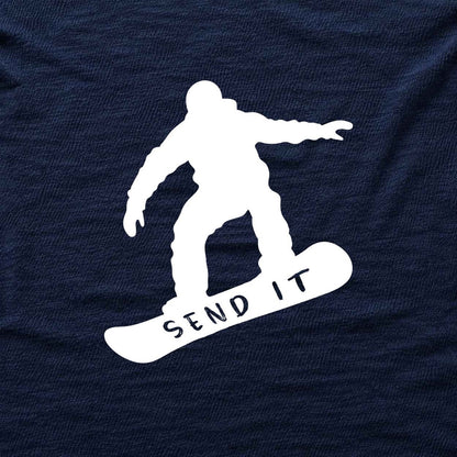 Send it SnowBoard T-shirt - Navy - hero