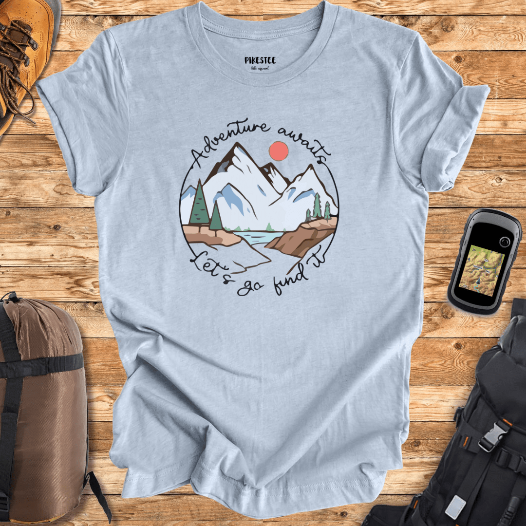 "Adventure Awaits, Let Find It" Graphic T-shirt