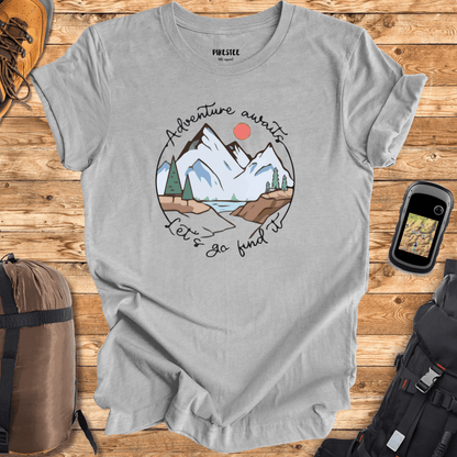 "Adventure Awaits, Let Find It" Graphic T-shirt