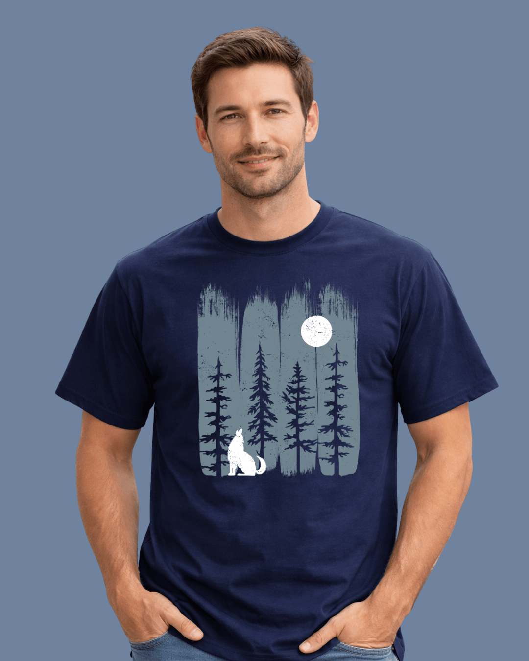Wolf Moon Landscape T-shirt