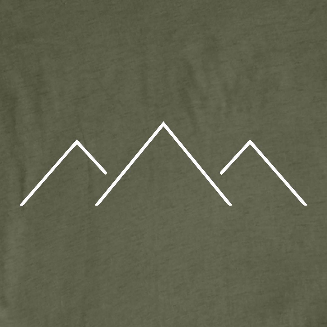 "Geometric Mountains" graphic T-shirt