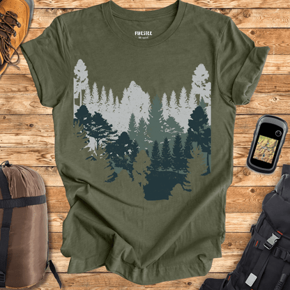 "Night Nature WildLife Trees" Graphic T-shirt