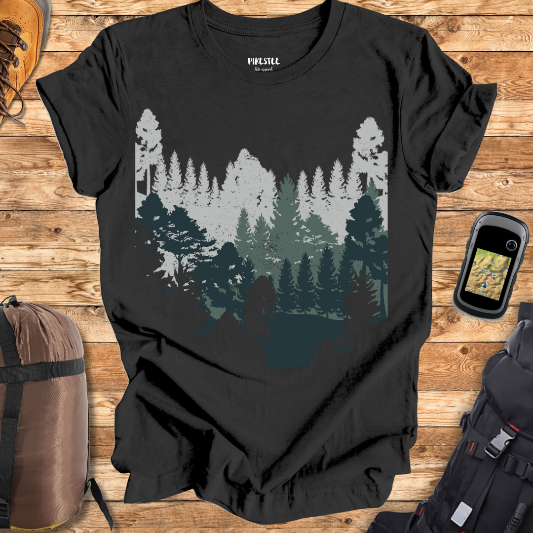 "Night Nature WildLife Trees" Graphic T-shirt