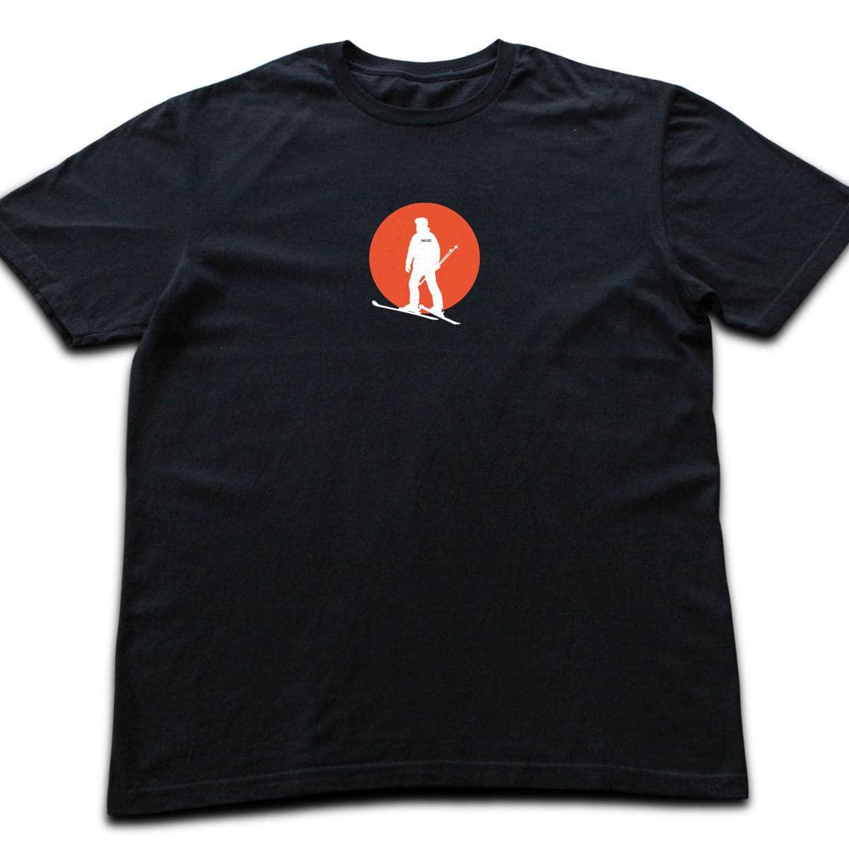 Skier Sunset T-shirt - Black