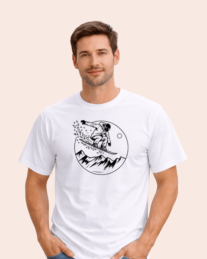 Snowboarder Round T-shirt