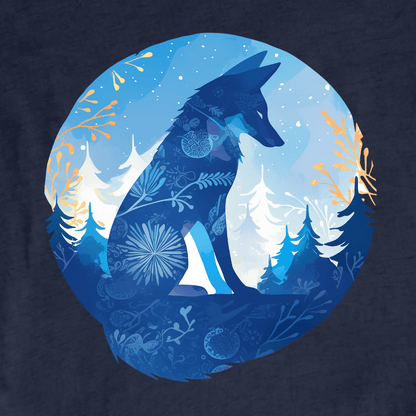 Blue Fox graphic T-shirt