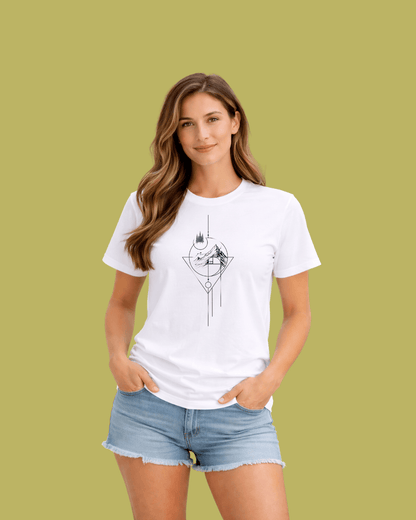 Geometric Art Mountain T-shirt