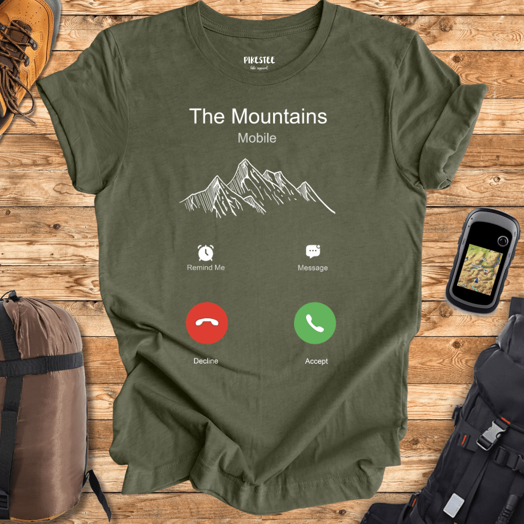 "The Mountains Call" Graphic T-shirt