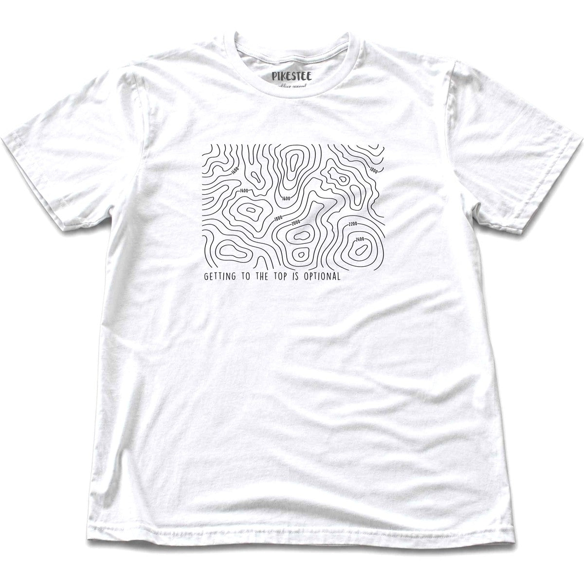 Topographic Lines T-shirt - White