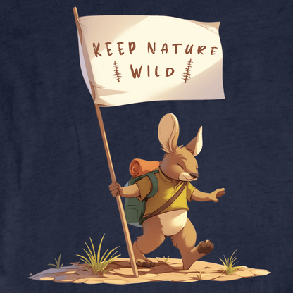 "Keep Nature Wild, Kangaroo's Flag" graphic T-shirt