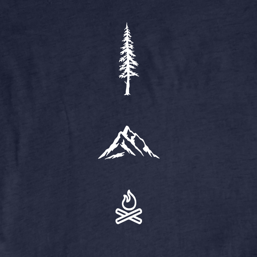 Tree, Mountain, camp Graphic T-shirt