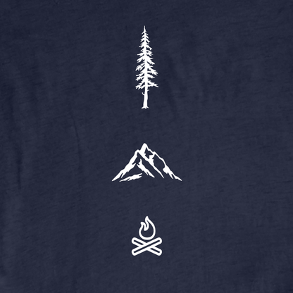 Tree, Mountain, camp Graphic T-shirt