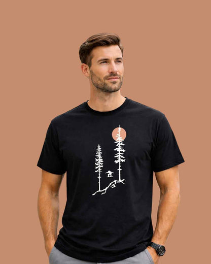 Snowboard Jump Trees T-shirt