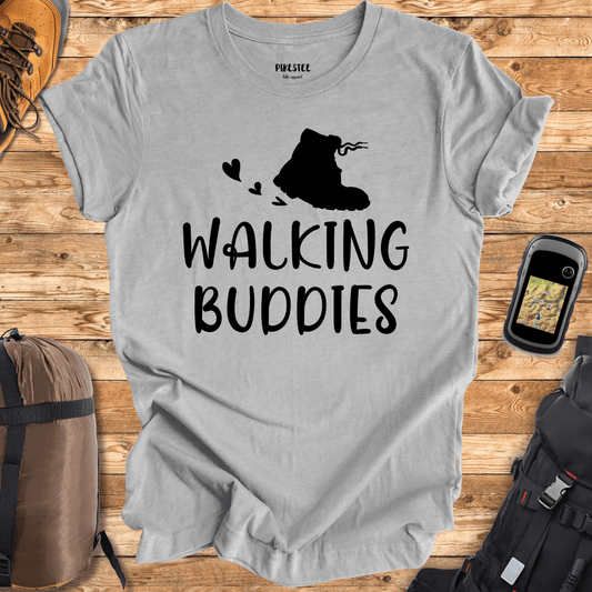 "Walking Buddies" graphic T-shirt