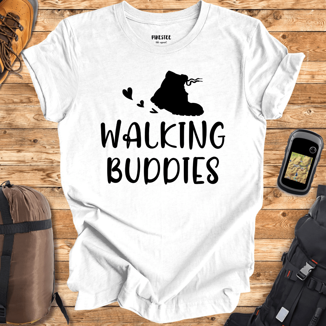 "Walking Buddies" graphic T-shirt