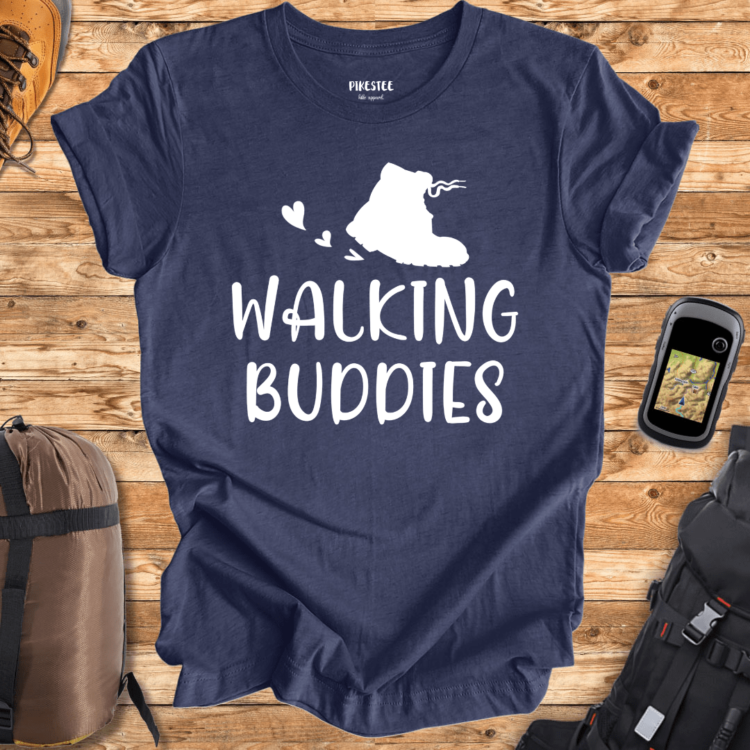 "Walking Buddies" graphic T-shirt