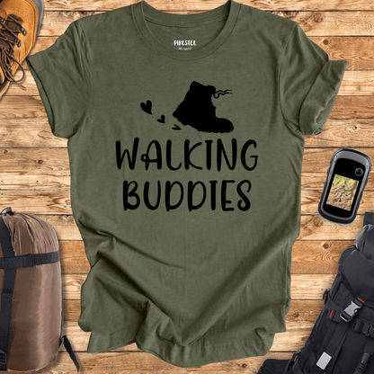 "Walking Buddies" graphic T-shirt