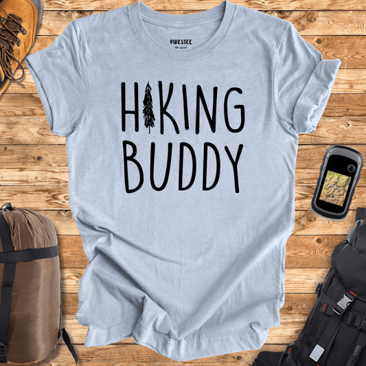 "Hiking Buddy" graphic T-shirt